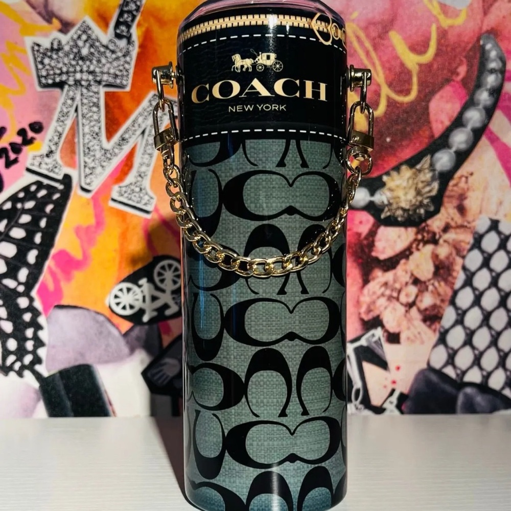 Handmade Boujee Black and Gray Tumbler